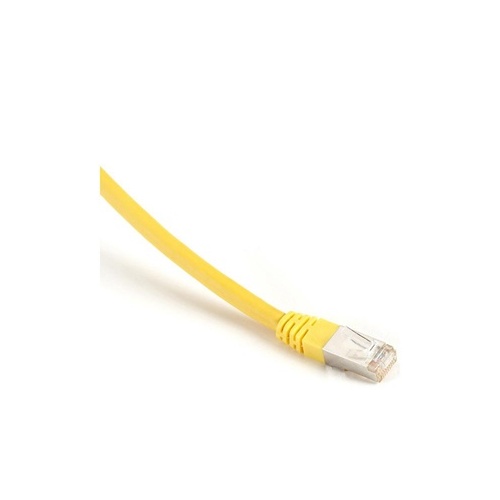 Black Box Cat6 400-mhz Molded Boot Solid Ethernet Patch Cable-shielded(f/utp),cmp Plenum(rj45 M/m),yellow,25-ft.(7.6-m),gsa,taa (EVNSL0273YL-0025)