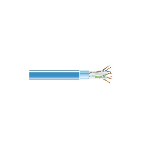 Black Box Cat6 400-mhz Solid Ethernet Bulk Cable - Shielded (f/utp), Cmp Plenum, Blue, 1000-ft. (304.8-m) Spool, Gsa, Taa (EVNSL0611A-1000)