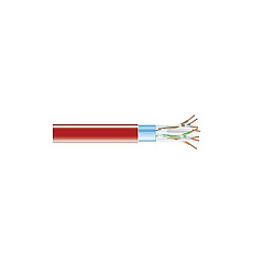 Black Box Cat6 400-mhz Solid Ethernet Bulk Cable - Shielded (f/utp), Cmp Plenum, Red, 1000-ft. (304.8-m) Spool, Gsa, Taa (EVNSL0616A-1000)