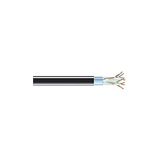 Black Box Cat6 400-mhz Solid Ethernet Bulk Cable - Shielded (f/utp), Cmp Plenum, Black, 1000-ft. (304.8-m) Spool, Gsa, Taa (EVNSL0618A-1000)