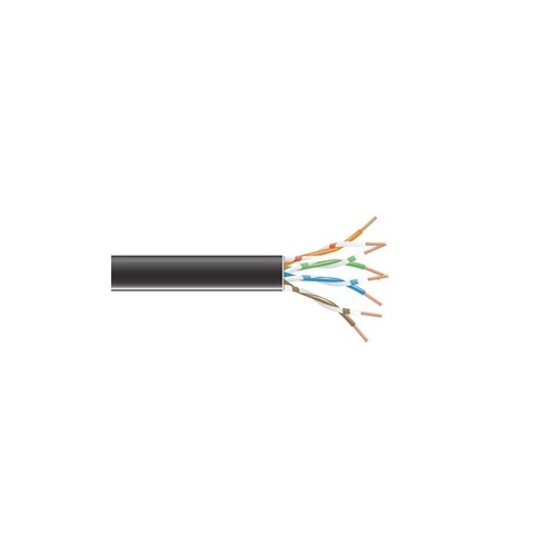Black Box Cat6 550-mhz Stranded Ethernet Bulk Cable - Unshielded (utp), Cm Pvc, Black, 1000-ft. (304.8-m) Spool, Gsa, Taa (EVNSL0647A-1000)
