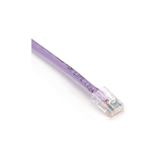 Black Box Cat6 550-mhz Stranded Ethernet Patch Cable - Unshielded (utp), Cm Pvc, No Boot (rj45 M/m), Lilac, 5-ft. (1.5-m) (EVNSL631-0005)