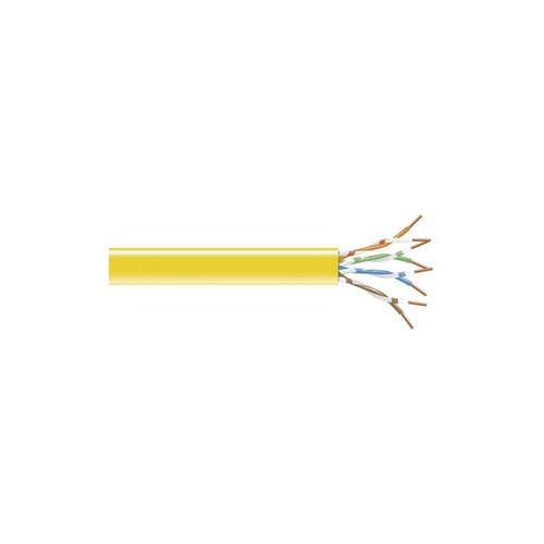 Black Box Cat5e 200-mhz Solid Ethernet Bulk Cable - Unshielded (utp), Cmr Pvc, Yellow, 1000-ft. (304.8-m), Gsa, Taa (EYN0742A-R)