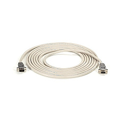 Black Box Rs232 Shielded Null Modem Cable - Metal Hood, Db9 Male/female, 15-ft. (4.6-m) (EYN257T-0015-MF)