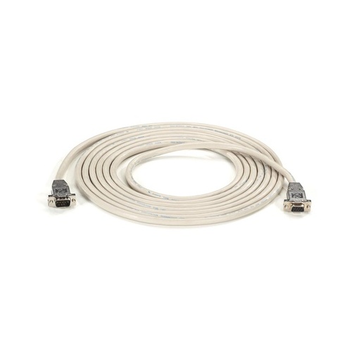 Black Box Rs232 Shielded Null Modem Cable - Metal Hood, Db9 Male/female, 15-ft. (4.6-m) (EYN257T-0015-MF)