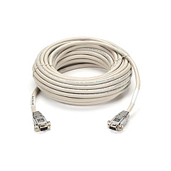 Black Box Rs232 Shielded Null Modem Cable - Metal Hood, Db9 Female/female, 50-ft. (15.2-m) (EYN257T-0050-FF)