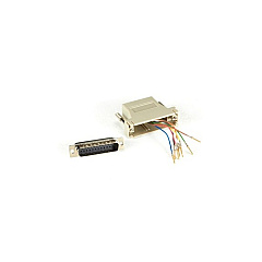 Black Box Modular Adapter Kit - Db25 Male To Rj45 Female, Gray (FA4525M-GY) Black Box Modular Adapter Kit - Db25 Male To Rj45 Female, Gray (FA4525M-GY)