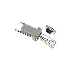 Black Box Modular Adapter Kit - Db9 Female To Rj45 Female, 8-wire (FA756) Black Box Modular Adapter Kit - Db9 Female To Rj45 Female, 8-wire (FA756)