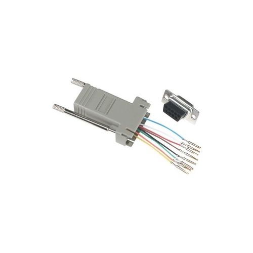 Black Box Modular Adapter Kit - Db9 Female To Rj45 Female, 8-wire (FA756)