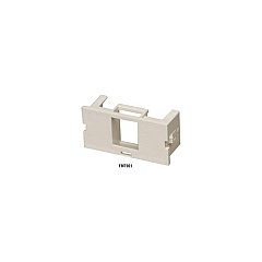 Black Box Surface-mount Housing Adapter Bezel - 1-port, Office White, Gsa, Taa (FMT901)