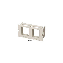 Black Box Surface-mount Housing Adapter Bezel - 2-port, Office White, Gsa, Taa (FMT902)