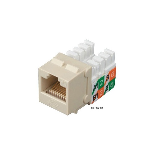 Black Box Cat5e Keystone Jack - Unshielded, Ivory, Gsa, Taa (FMT922-R2)
