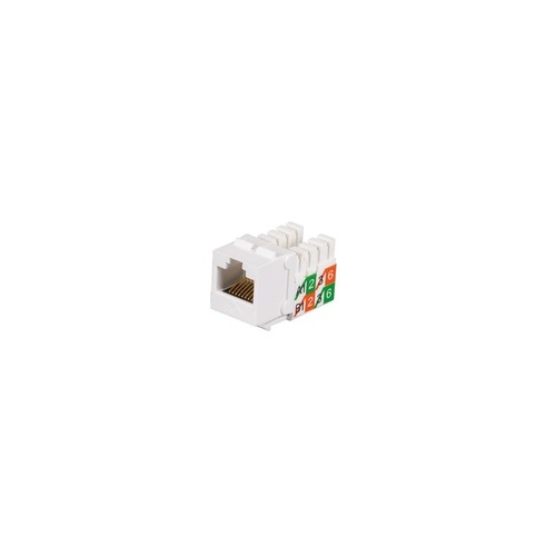 Black Box Cat5e Keystone Jack - Unshielded, White, Gsa, Taa (FMT929-R2)