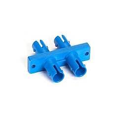 Black Box Fiber Optic Coupling-multimode-singlemode, Duplex, Ceramic Sleeve, Plastic Flange, Rectangular, St-st, Blue, Gsa, Taa (FOT112) Black Box Fiber Optic Coupling-multimode-singlemode, Duplex, Ceramic Sleeve, Plastic Flange, Rectangular, St-st, Blue, Gsa, Taa (FOT112)