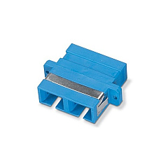Black Box Fiber Optic Coupling - Multimode, Duplex, Bronze Sleeve, Plastic Flange, Rectangular, Sc-sc, Blue, Gsa, Taa (FOT118) Black Box Fiber Optic Coupling - Multimode, Duplex, Bronze Sleeve, Plastic Flange, Rectangular, Sc-sc, Blue, Gsa, Taa (FOT118)
