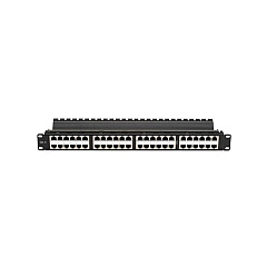 Black Box Cat5e Feed-through Patch Panel - 1u, Shielded, 48-port, Gsa, Taa (JPM806A-HD) Black Box Cat5e Feed-through Patch Panel - 1u, Shielded, 48-port, Gsa, Taa (JPM806A-HD)