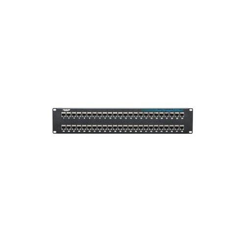 Black Box Cat5e Feed-through Patch Panel - 2u, Shielded, 48-port, Gsa, Taa (JPM806A-R2)