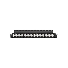 Black Box Cat6 Patch Panel - Feed-through, High-density, 1u, Shielded, 48-port, Gsa, Taa (JPM816A-HD)