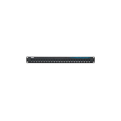 Black Box Cat6 Patch Panel - Feed-through, 1u, Unshielded, 24-port, Gsa, Taa (JPM818A)