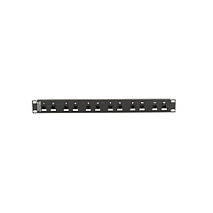 Black Box Cat6 Surge-protected Patch Panel - 1u, 12-port, Gsa, Taa (JSM112A)