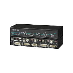Black Box Desktop Kvm Switch - Dvi-i With Transparent Usb 2.0, Audio, 4-port, Gsa, Taa (KV9604A) Black Box Desktop Kvm Switch - Dvi-i With Transparent Usb 2.0, Audio, 4-port, Gsa, Taa (KV9604A)