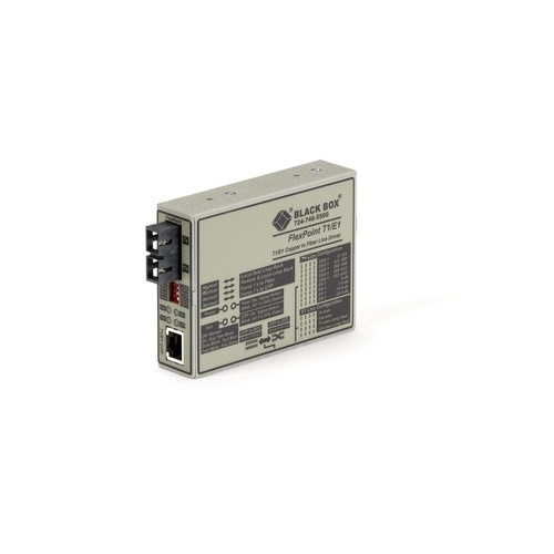 Black Box Managed T1/e1 Media Converter - T1/e1 Copper To Singlemode Fiber, 1300nm, 28km, Sc, Gsa, Taa (MT663A-SSC)