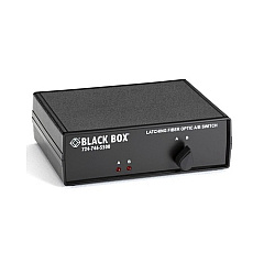 Black Box Fiber Optic A/b Desktop Switch - Latching St Multimode Connectors, Gsa, Taa (SW1002A)