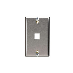 Black Box Keystone Wallplate For Mounting Wall-style Telephone - Stainless Steel, Gsa, Taa (WP369)