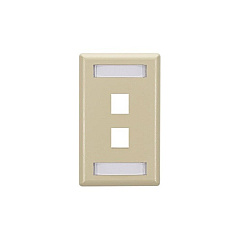 Black Box Keystone Wallplate - Single-gang, 2-port, Ivory, Gsa, Taa (WPT460) Black Box Keystone Wallplate - Single-gang, 2-port, Ivory, Gsa, Taa (WPT460)