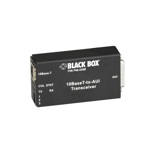 Black Box Aui To 10-mbps Copper Transceiver - Dc Power, Gsa, Taa (LE180A)