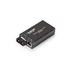 Black Box Gigabit Ethernet Media Converter - 1000-mbps Copper To 1000-mbps Singlemode Fiber, 1310nm, 10km, Sc, Gsa, Taa (LGC011A-R2) Black Box Gigabit Ethernet Media Converter - 1000-mbps Copper To 1000-mbps Singlemode Fiber, 1310nm, 10km, Sc, Gsa, Taa (LGC011A-R2)