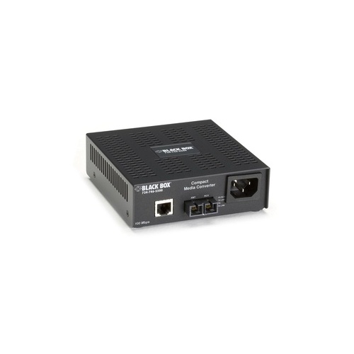 Black Box Fast Ethernet (100-mbps) Media Converter - 100-mbps Copper To 100-mbps Multimode Fiber, 1310nm, 2km, Sc, Gsa, Taa (LHC002A-R4)