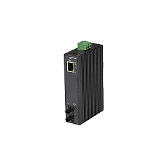 Black Box Fast Ethernet Industrial Media Converter 10/100-mbps Copper To 100-mbps Mm Fiber,hardened Temperature,1300nm,2km,st,gsa,taa (LMC270A-MM-ST)