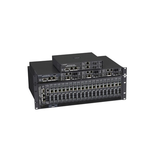 Black Box Managed Media Converter Chassis - 20-slot, Rackmount, Ac Power, Taa (LMC5227A)