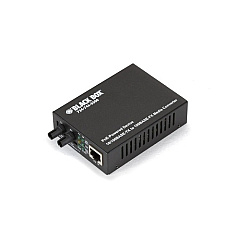 Black Box Fast Ethernet Poe Pd Media Converter-10/100-mbps Copper To 100-mbps Multimode Fiber, 1310nm, 2km, St, Gsa, Taa (LPD501A)