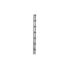Black Box Vertical It Rackmount Cable Manager - 48ux3"w, Single-sided, Alumimum, Taa (RM122) Black Box Vertical It Rackmount Cable Manager - 48ux3"w, Single-sided, Alumimum, Taa (RM122)