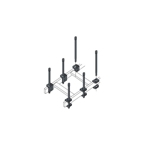 Black Box Ladder Rack Cable Retaining Post - Black, Gsa, Taa (RM658-R2)