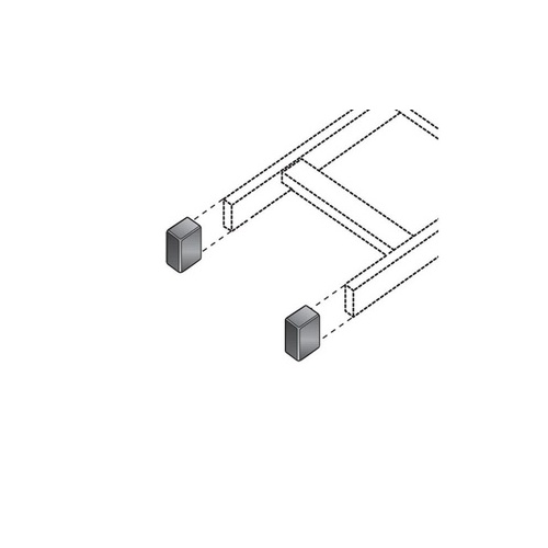 Black Box Ladder Rack End Cap Kit - (2) Caps, Gsa, Taa (RM661)