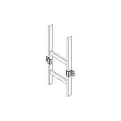 Black Box Ladder Rack Vertical Wall Bracket, Gsa, Taa (RM860) Black Box Ladder Rack Vertical Wall Bracket, Gsa, Taa (RM860)
