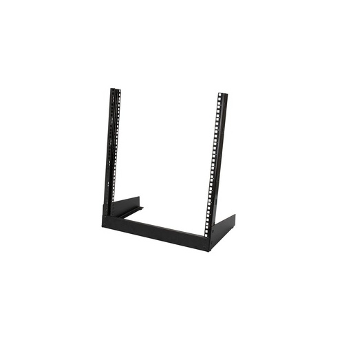Black Box 2-post Rack - 12u, 19.8" X 11.6"d, 10-32 , Tapped Rails Holes, 360lb. Capacity, Gsa, Taa (RMT372A)