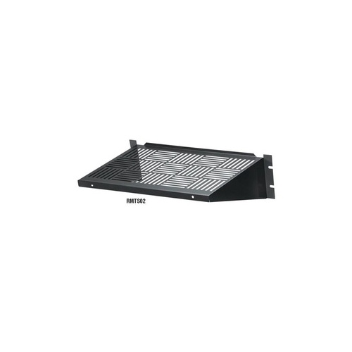 Black Box It Rackmount Vented Shelf - Fixed, 3u, 19", 12"d, 2-point, 35-lb. Capacity, Gsa, Taa (RMTS02)