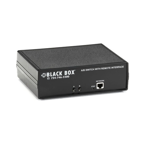 Black Box Db9 A/b Switch - Latching, Remote Controlled Ethernet Rs-232, Dry Contact, Gsa, Taa (SW1046A)