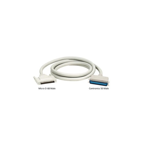 Black Box External Scsi Cable Micro D68 Male To Centronics 50 Male, 6-ft. (1.8-m) (EVMS9-0006)