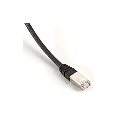 Black Box Cat5e 100-mhz Molded Boot Solid Ethernet Patch Cable-shielded(f/utp),cmp Plenum(rj45 M/m),black,30-ft.(9.1-m),gsa,taa (EVNSL0173BK-0030)