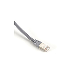 Black Box Cat5e 100-mhz Molded Boot Solid Ethernet Patch Cable-shielded(f/utp),cmp Plenum(rj45 M/m),gray,50-ft.(15.2-m),gsa,taa (EVNSL0173GY-0050)