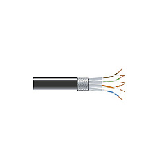 Black Box Cat6 250-mhz Stranded Ethernet Bulk Cable - Shielded (s/ftp), Cm Pvc, Black, 1000-ft. (304.8-m) Spool (EVNSL0272BK-1000)