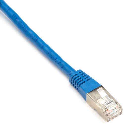Black Box Cat6 250-mhz Molded Slimline Stranded Ethernet Patch Cable - Shielded (s/ftp), Cm Pvc (rj45 M/m), Blue, 15-ft. (4.6-m) (EVNSL0272BL0015)