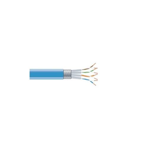 Black Box Cat6 250-mhz Stranded Ethernet Bulk Cable - Shielded (s/ftp), Cm Pvc, Blue, 1000-ft. (304.8-m) Spool (EVNSL0272BL-1000)