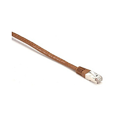 Black Box Cat6 250-mhz Molded Slimline Stranded Ethernet Patch Cable - Shielded (s/ftp), Cm Pvc (rj45 M/m), Brown, 1-ft. (0.3-m) (EVNSL0272BR-0001)