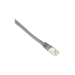 Black Box Cat6 250-mhz Molded Slimline Stranded Ethernet Patch Cable - Shielded (s/ftp), Cm Pvc (rj45 M/m), Gray, 3-ft. (0.9-m) (EVNSL0272GY0003)